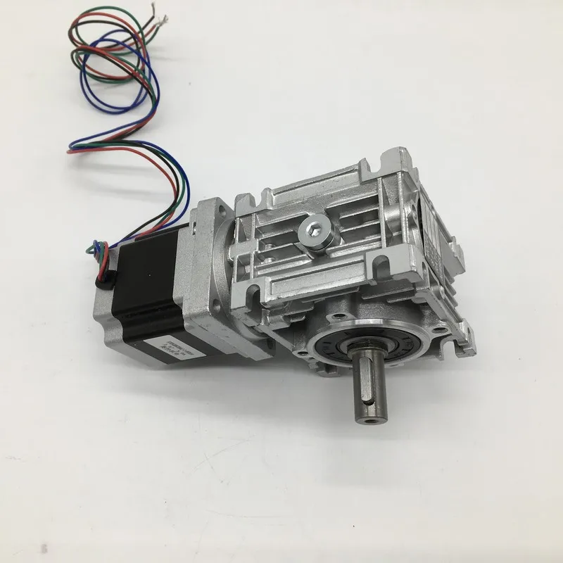 Соотношение 5:1 червячная коробка передач RV030 14 мм выходной шаговый двигатель Nema23