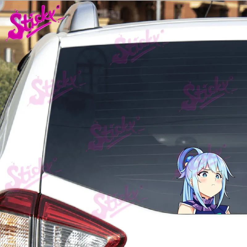 

STICKY Zero Two Darling In The FranXX and Other Cute Anime Car Stickers Decal Sunscreen for Motorcycle Laptop Helmet Accessories