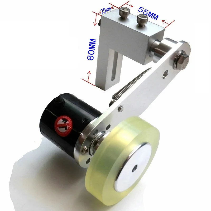 

Side mounted bracket with encoder meter wheel