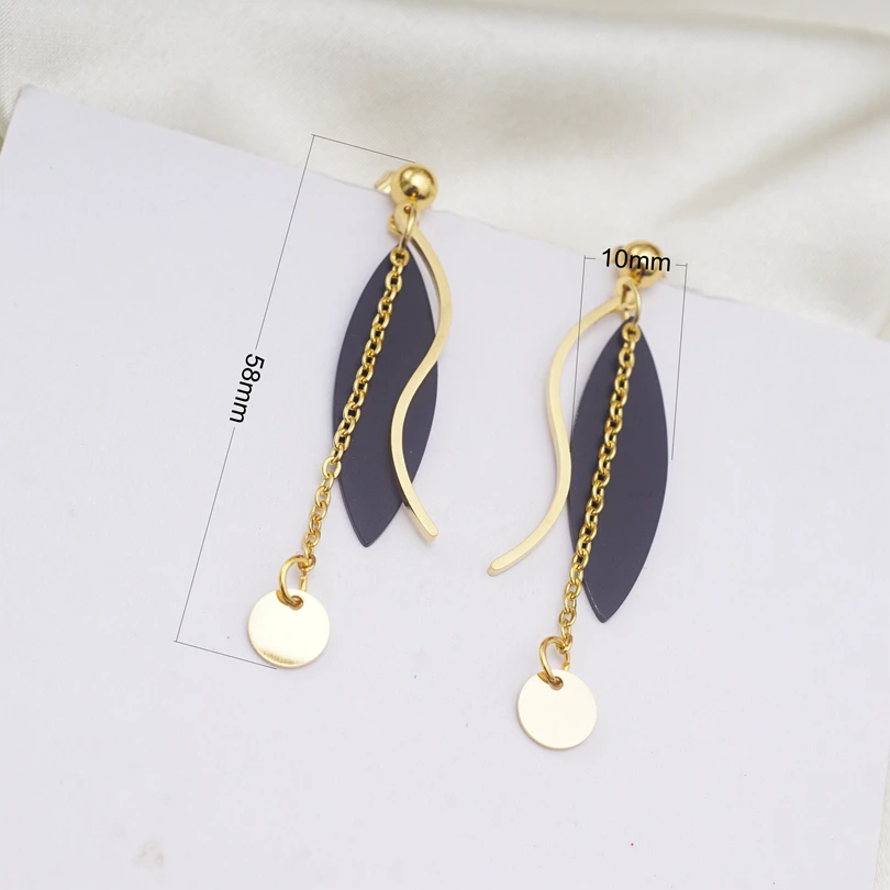 Модные Длинные акриловые висячие серьги с кисточками для женщин и девушек