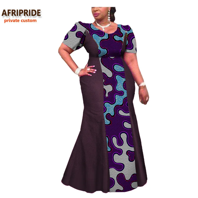 Женское платье с короткими рукавами Afrirpride классическое в африканском стиле