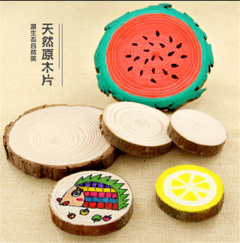 10 шт./лот винтажные сосновые деревянные чипсы в деревенском стиле Свадебный