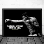 Постеры и печать на американском боксе Чемпион Мухаммед Али настенная Картина на холсте знаменитая картина для гостиной Декор Куадрос