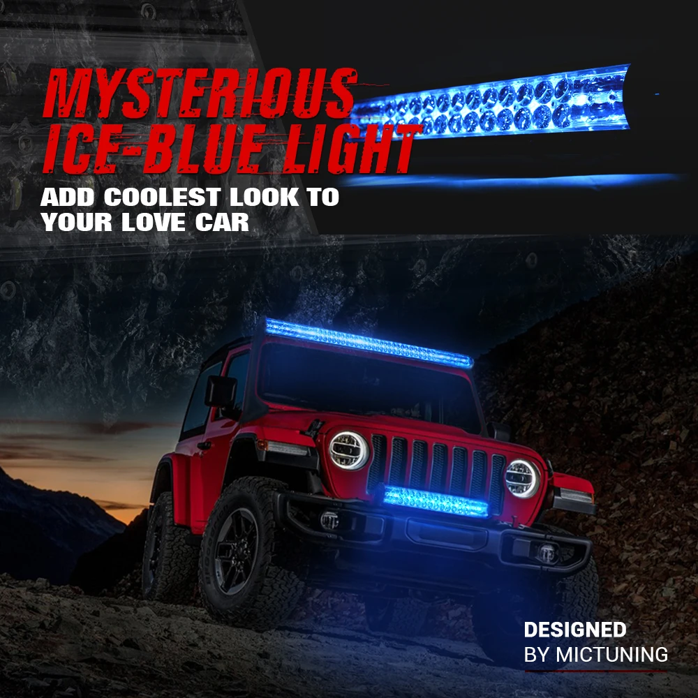 MICTUNING M1S 31 дюймовый светодиодный светильник Ледяной Синий