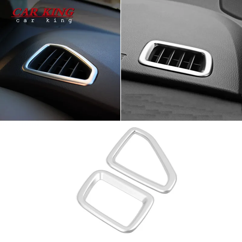 

For Honda Odyssey 2015 2016 2017 2018 Accessories ABS Plastic Chrome Car Styling front conditioner air Outlet frame Cover Trim