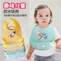baby bibs waterproof silicone rice baby bibs large children drooling towel kids non washable food bibs colorful apron adjustable