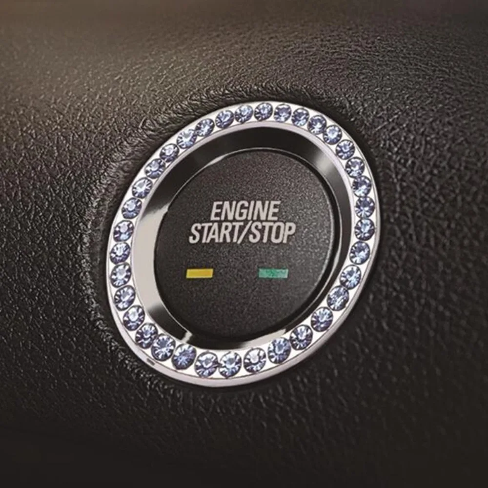 Автомобильный Стайлинг авто двигатель старт стоп декоративный чехол для кольца