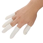 100 шт одноразовые перчатки для защиты пальцев эмульсия латексные противоскользящие антистатические защитные покрытия для пальцев Cot Art инструмент для ногтей белый