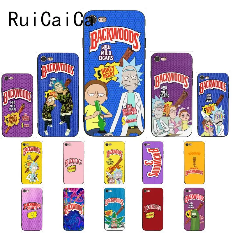 Ruicaica rick and morty backwoods сигары поделка-чехол для телефона чехол iPhone 6S 6plus 7 7plus 8 8Plus X Xs MAX