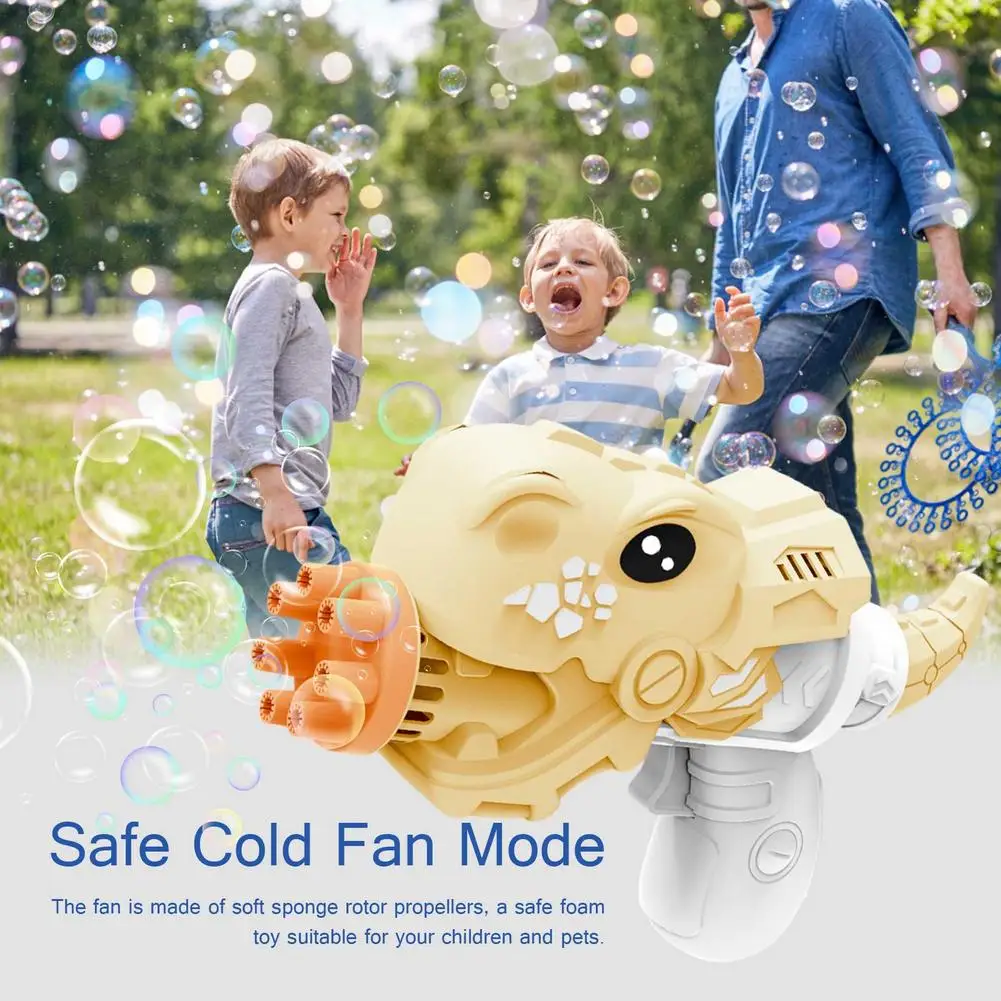 

New Cute Dinosaur Automatic Bubble Soap Bubble Blower Outdoor Kids Child Juguetes Brinquedos Toy For Kids