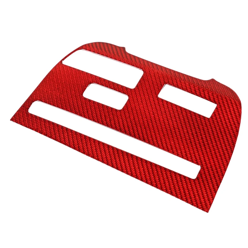 

For Nissan GTR R35 2008-2016 Real Cabon Fiber Central Control CD Panel Frame Cover Trim Car Accessories Red
