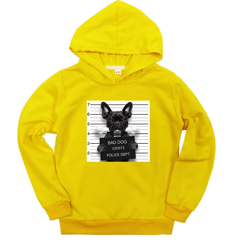 Детский осенний свитер с принтом «Bad Dog Bad Cat» Толстовки для маленьких детей милая повседневная детская одежда для мальчиков и девочек свитшоты для малышей - Цвет: Hoodies 19