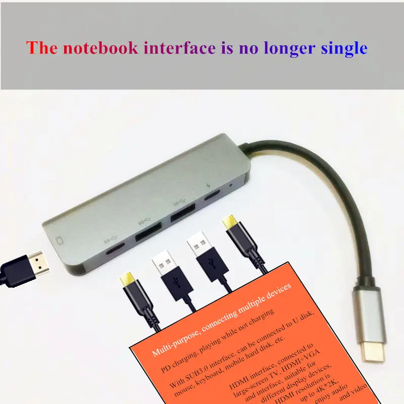 Док станция c типа для мобильного компьютера многопортовый конвертер whis USB 3 0