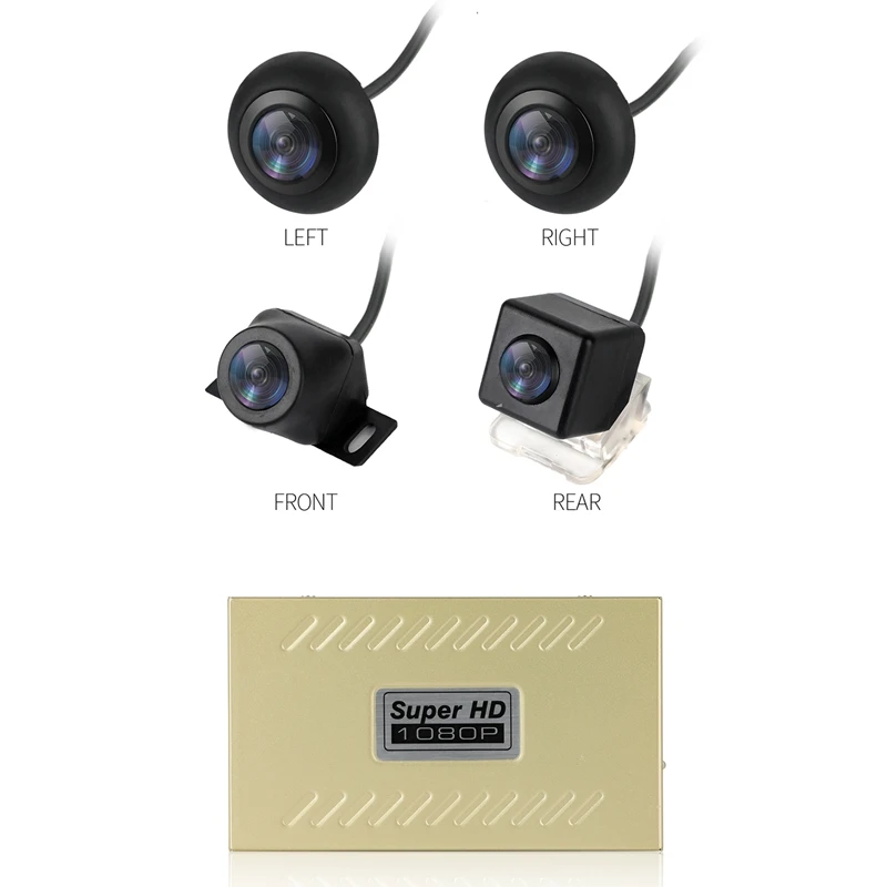 360 градусов HD Система помощи при парковке панорамная камера заднего вида