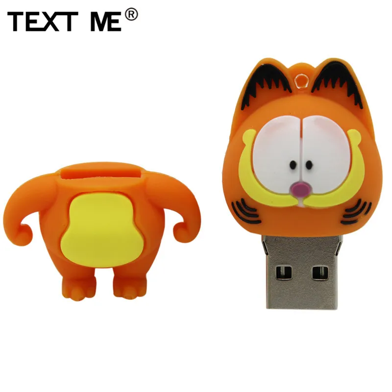 Usb флеш накопитель TEXT ME красивый милый мини 64 ГБ Garfield usb 2 0 4 8 16 32 флэш накопитель|USB