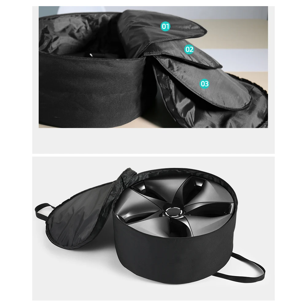 

Car spare tire wheel protection cover for tesla model 3 tires storage bags carry tote cover vehicle wheel protector tyre case