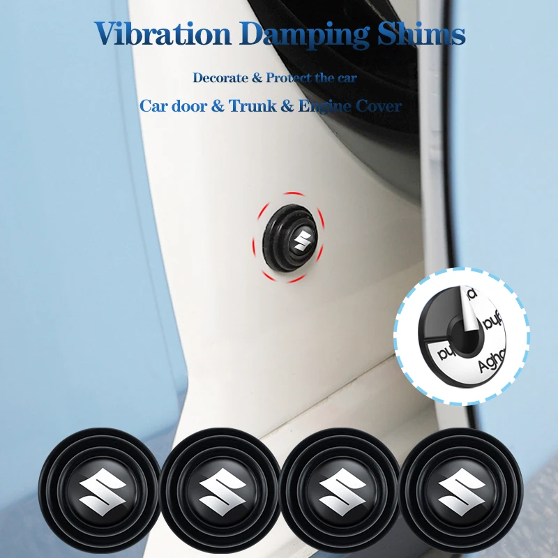 4 шт. ПВХ дверей автомобилей амортизирующей прокладкой Стикеры для Suzuki Jimny