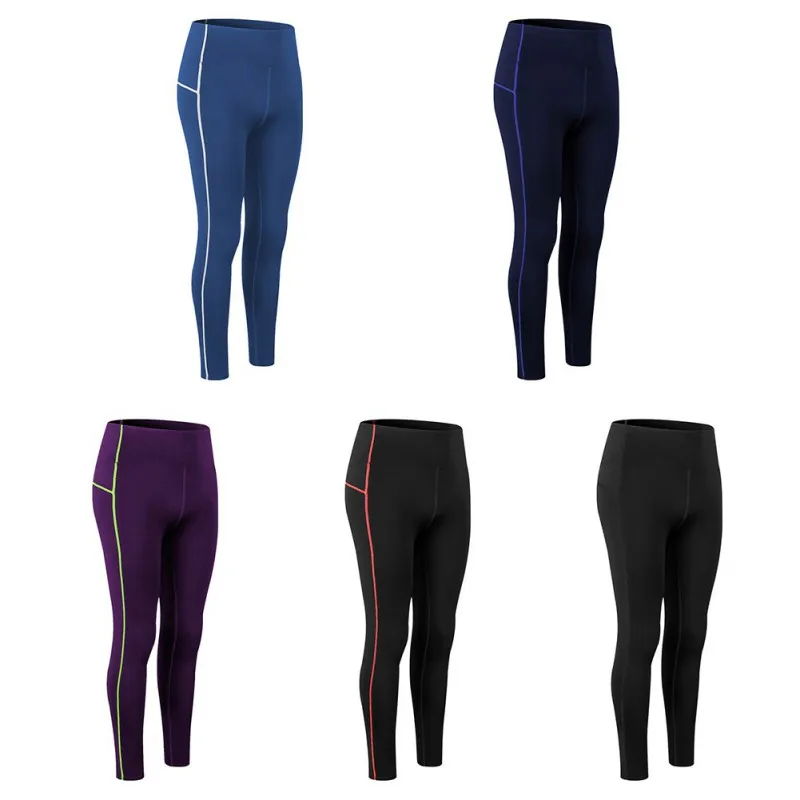 

Stretchy Tops Pants Autumn Winter Ladies Sports Clothing Running Fitness Gym High Waist Trousers