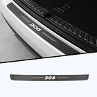 Защитная Наклейка для багажника автомобиля, ткань из углеродного волокна для Peugeot 206 307 308 408, автомобильные аксессуары