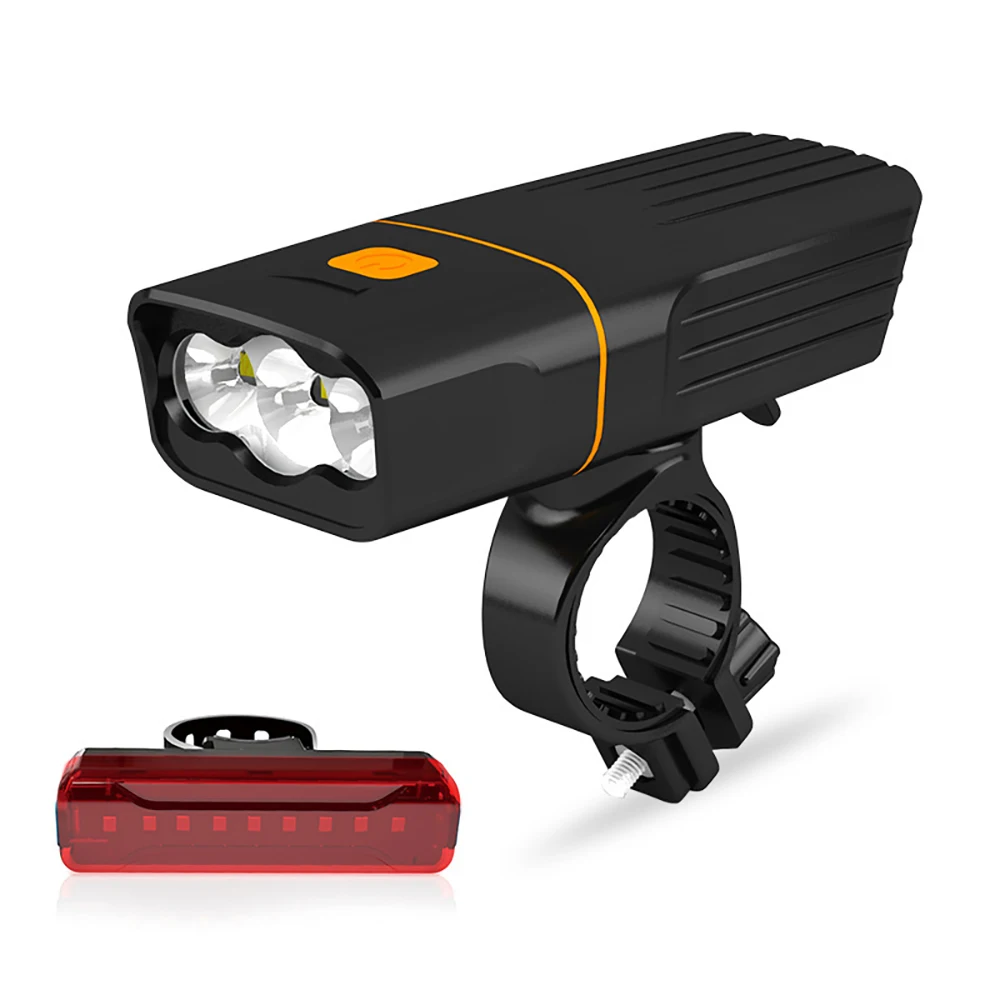 

1000LM Bike Light Headlight Bicycle Handlebar Front Lamp MTB Rode Cycling USB Rechargeable Flashlight Safety Warning Tail Light