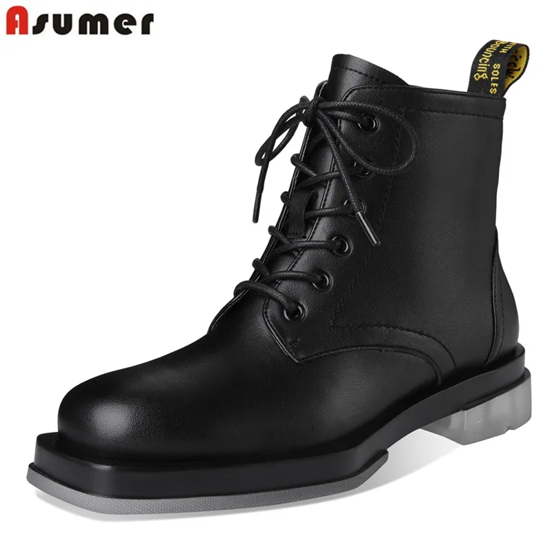 

Женские ботильоны из натуральной коровьей кожи на шнуровке, размеры 34-42