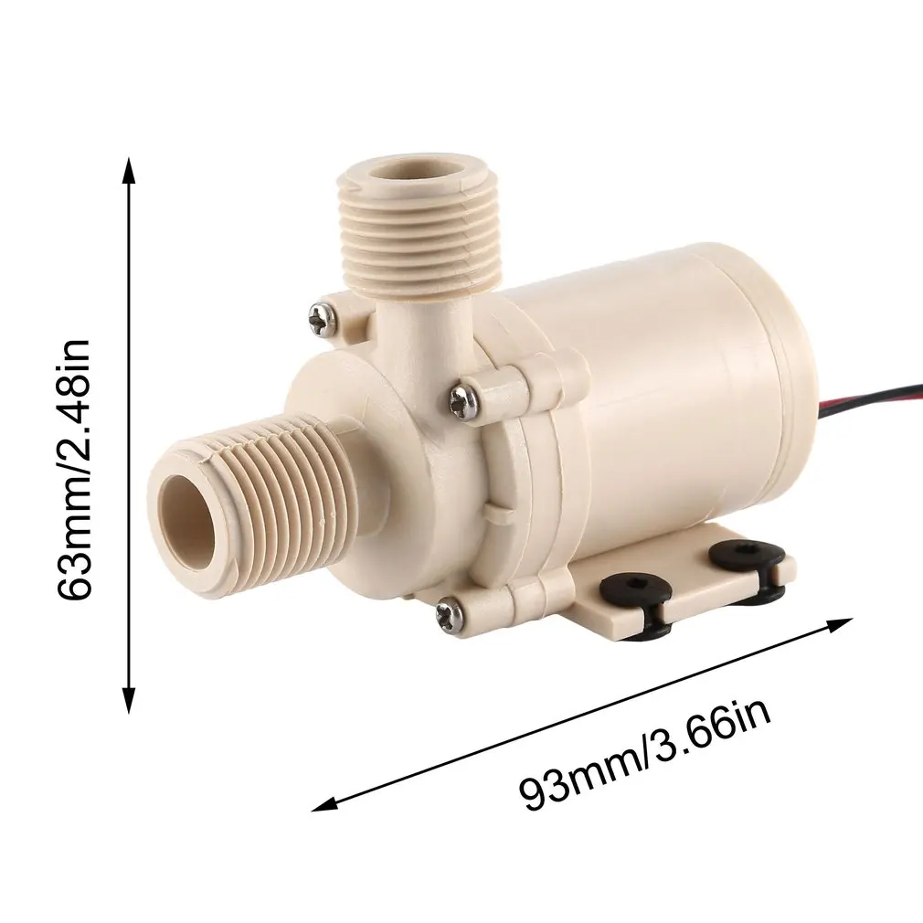 

1pc Solar Water Pump 12V DC Waterpomp 3M Hot Water Circulation Pompe Brushless Motor high pressure Food Grade High Quality New