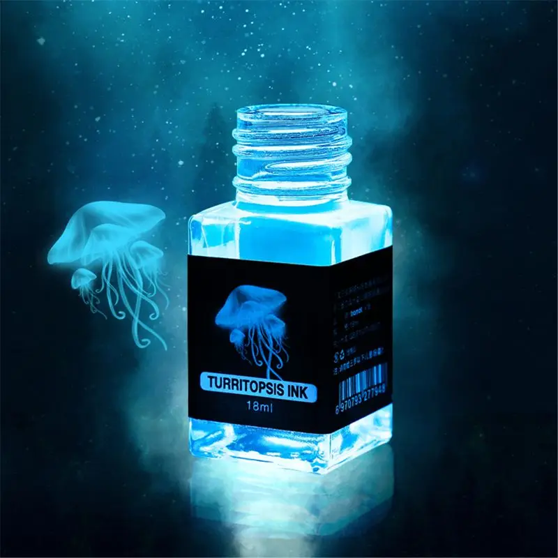 

18ml Non-Carbon Magic Invisible Ink For Fountain Glass Dip Pen Creative Fluorescent Ink UV Light Gift Stationery Magic Secret
