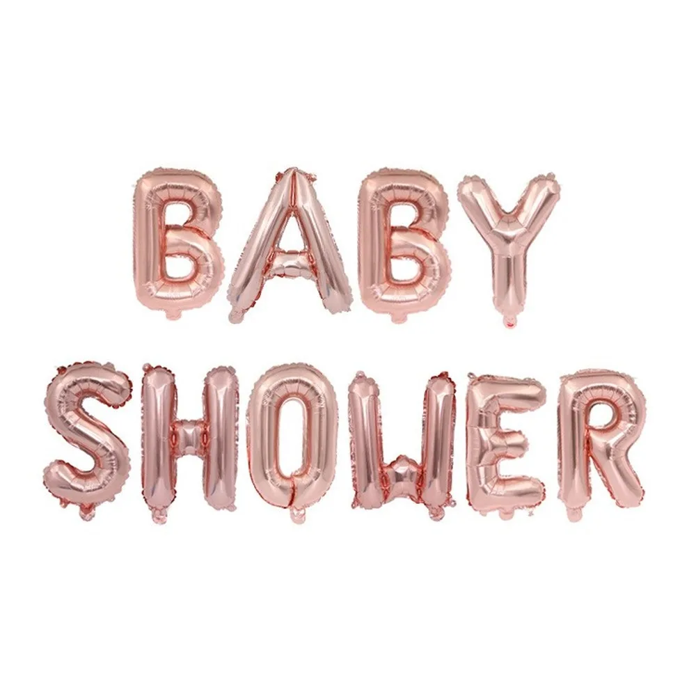 Baby Shower воздушные шары с буквами Babyshower Фольга это Для мальчиков и девочек события