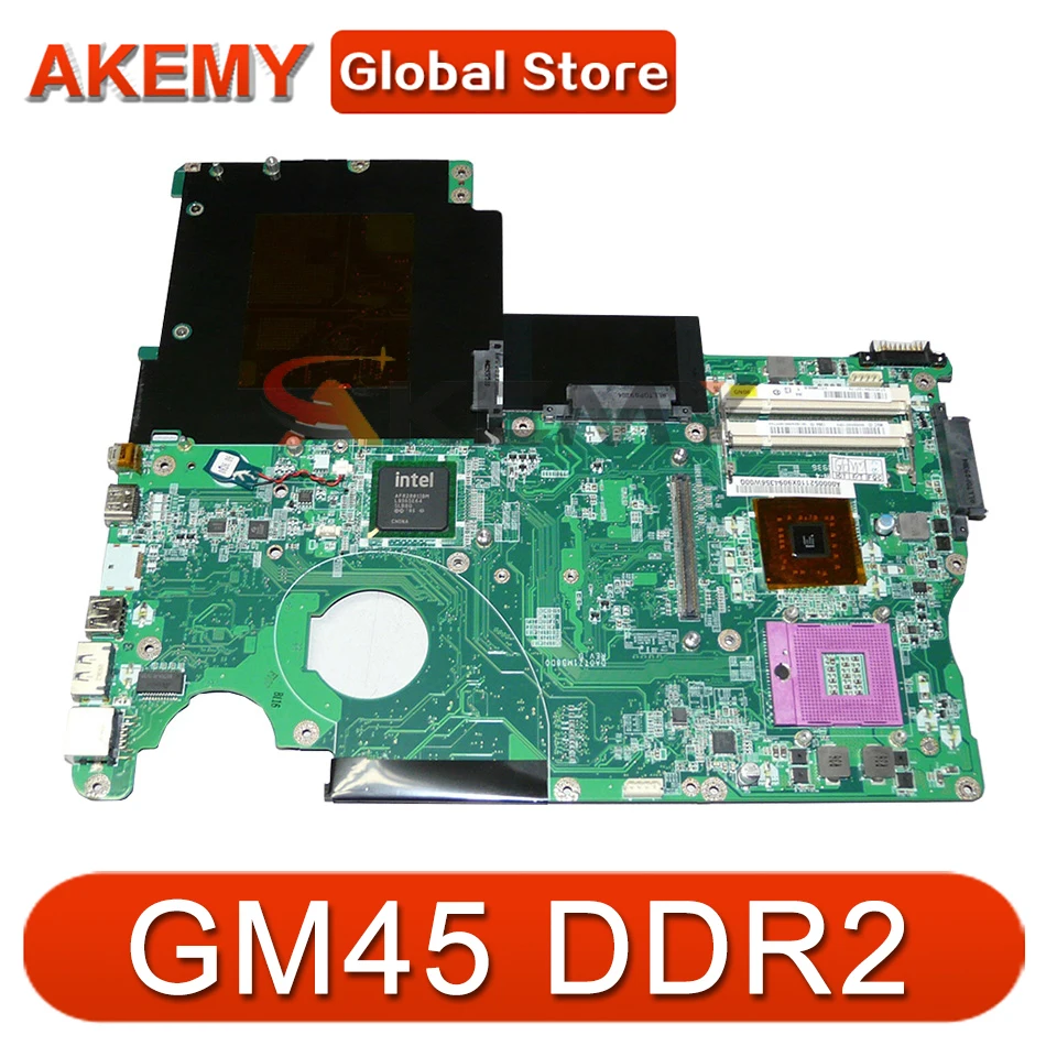 

AKEMY DA0TZ1MB8D0 A000052110 для toshiba satellite P500 P500-12D Материнская плата ноутбука GM45 DDR2 с графикой 18,5 ''бесплатная процессор