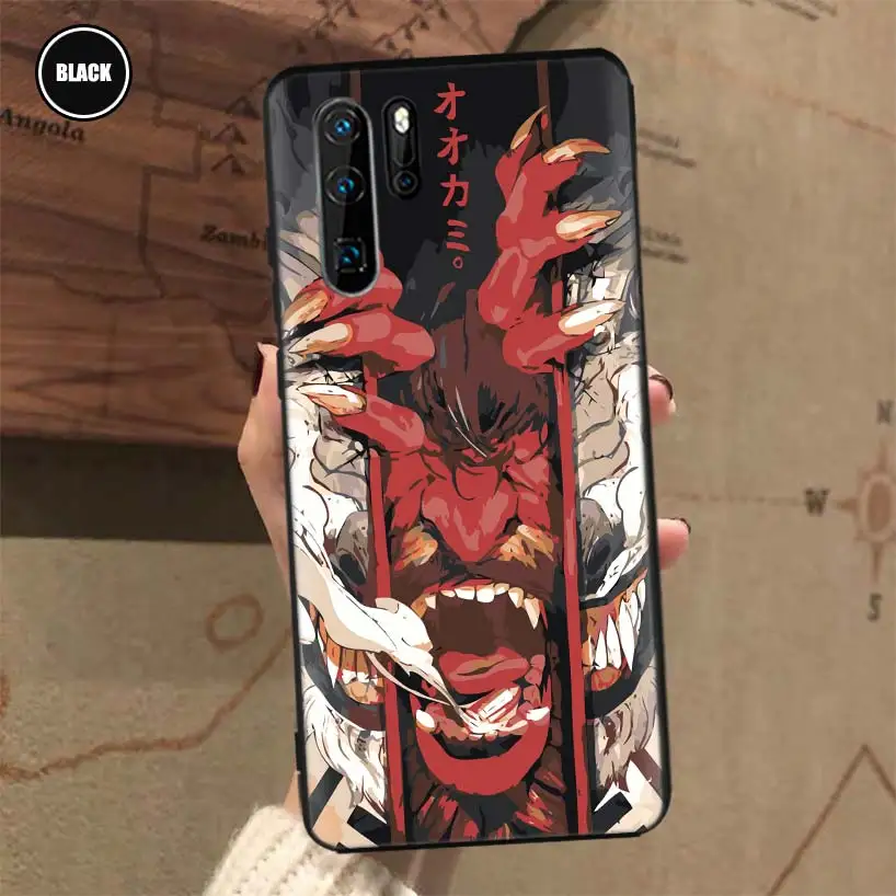 Роскошный японский чехол Capa Samurai для Huawei P30 Lite P40 P20 Pro Mate 20 10 30 40 P Smart Z Plus + мягкая