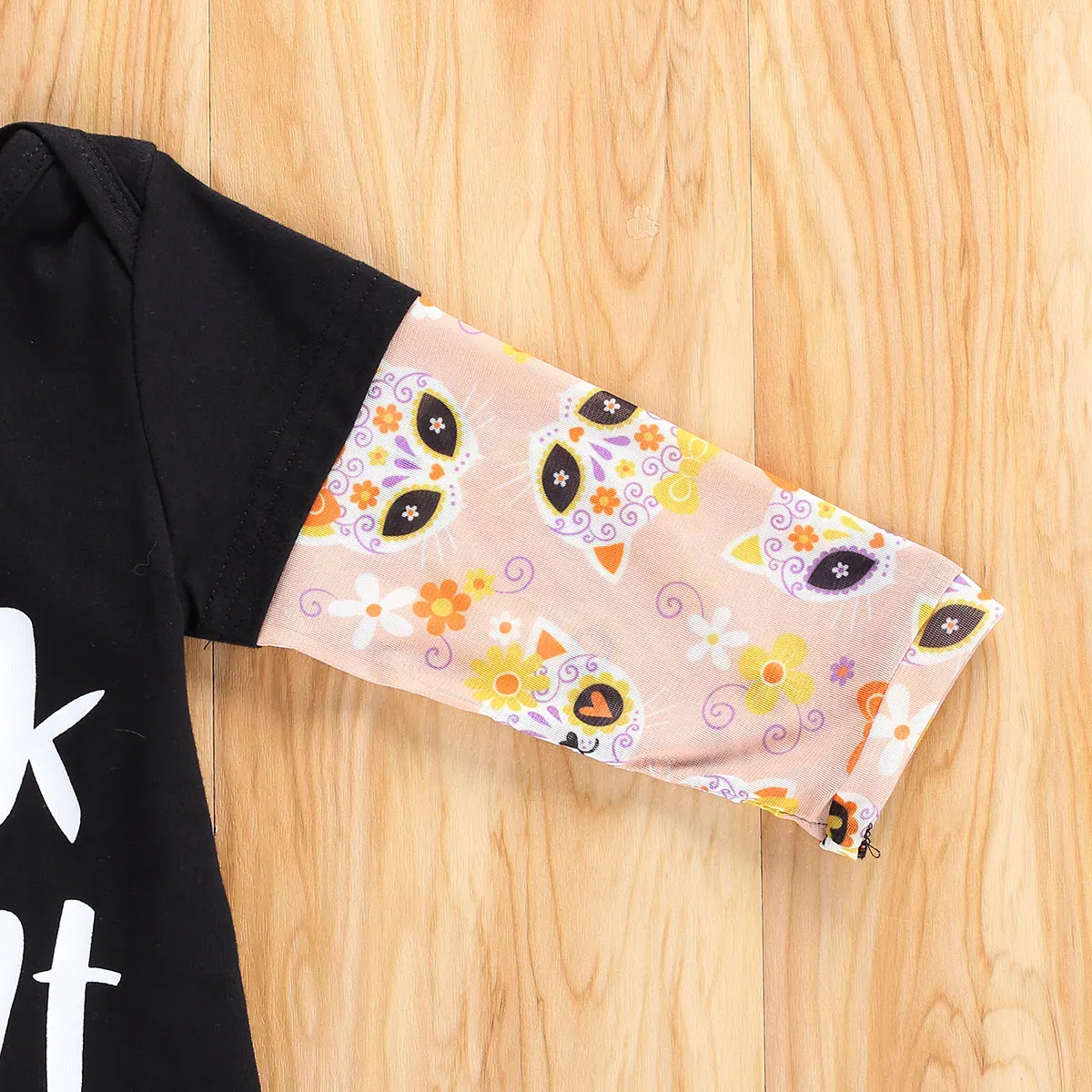 

New Newborn Baby Boys Halloween Bodysuit Cartoon Print Long Sleeve Little Gentleman Playsuit Jumpsuit