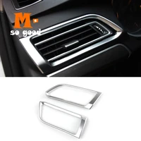 for peugeot 308 hatchback 2014 2015 2016 2nd t9 abs chrome air conditioning outlet ac vent trim cover car interior accessories