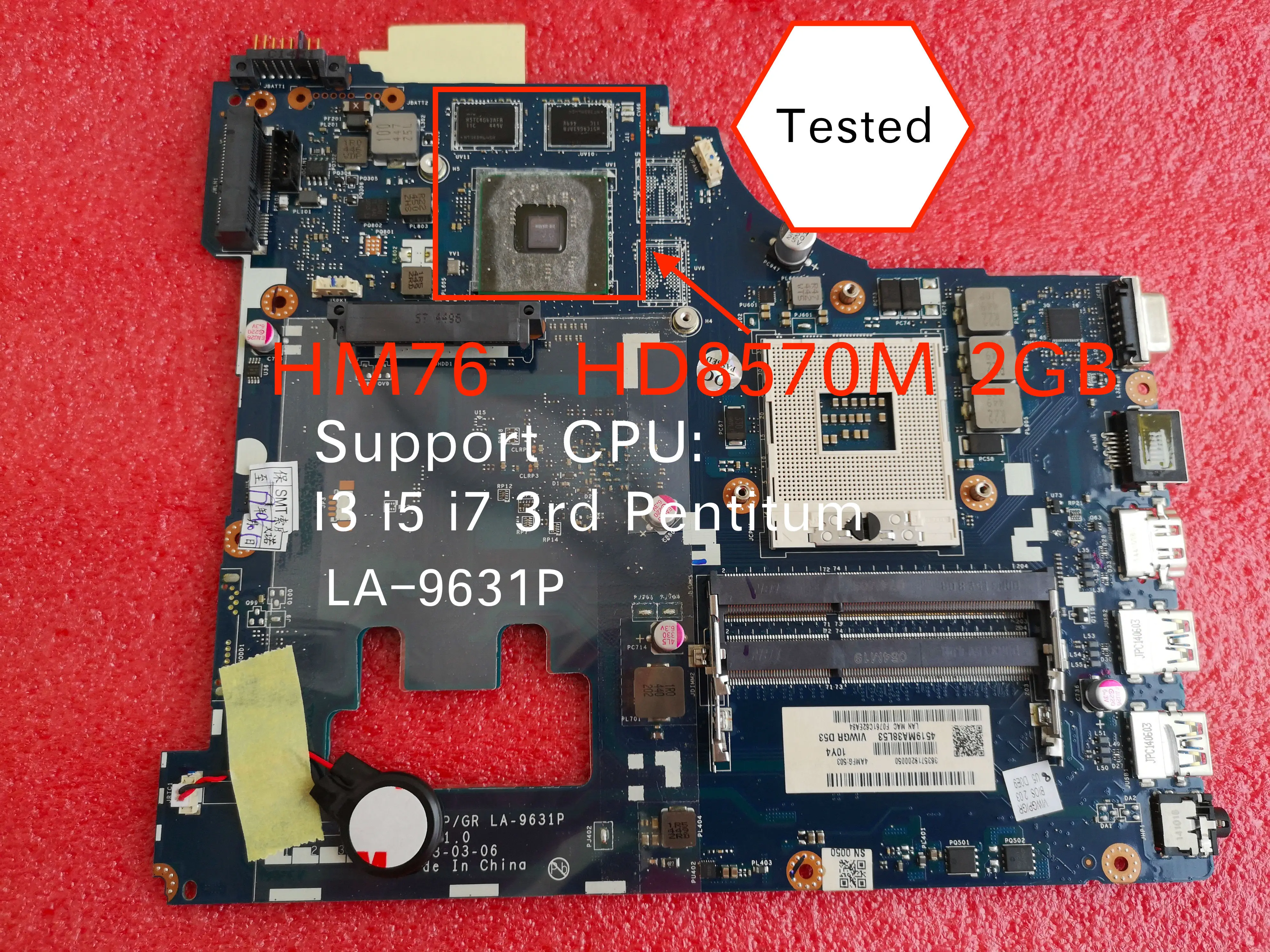 Материнская плата VIWGP/GR для Lenovo G500 материнская с процессором AMD HD 8570M версия 1 0