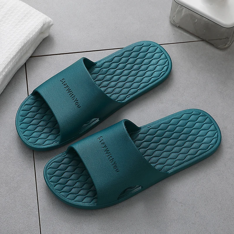 

ASIFN Men Home Slippers Flip Flops Summer Simple Household Indoor Non-slip House Slipper Shoes Zapatos De Hombre Slides Male