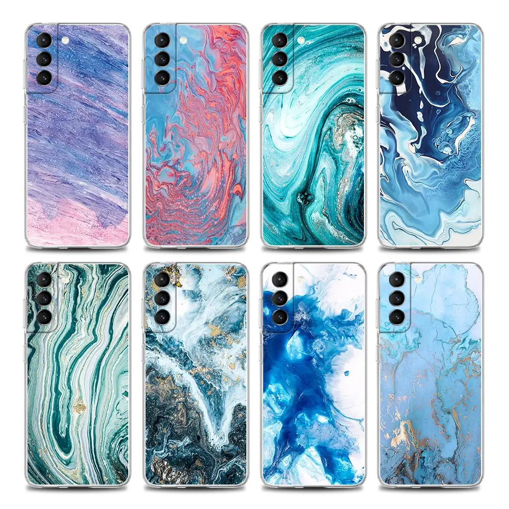 

Fashion Marble Clear Phone Case for Samsung S9 S10 4G S10e Plus S20 S21 Plus Ultra FE 5G M51 M31 S M21 Soft Silicon