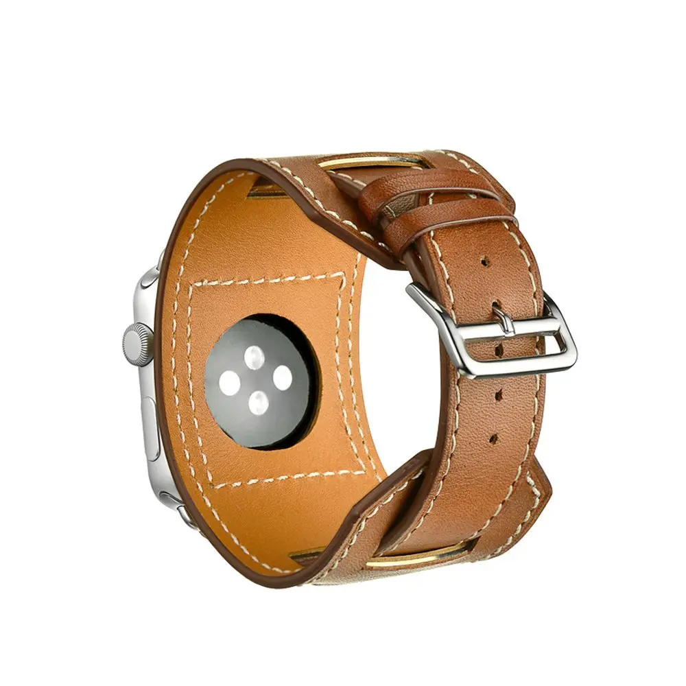 Correa de cuero para apple watch, banda de 45mm/41mm 42mm 38mm 44mm/40mm, pulsera de reloj iwatch series 4 3 5 se 6 7