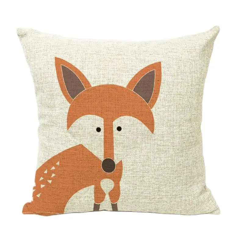 Автомобильные Чехлы магазин подушка брендовая мультяшная Милая лиса Cojin