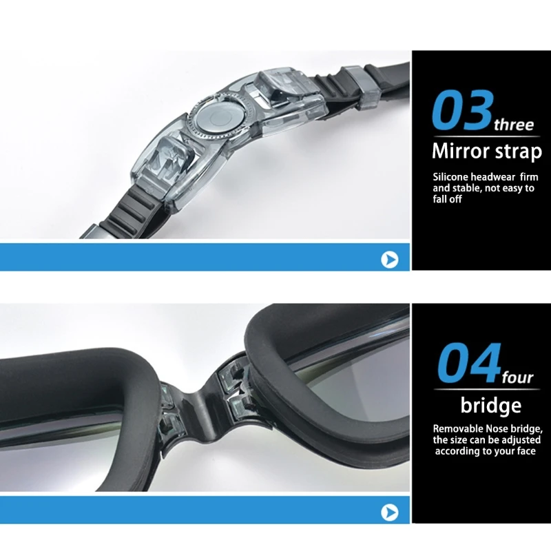 

Swimming Goggles Swim Goggles Anti Fog Anti UV No Leakage Clear Vision for Men Women