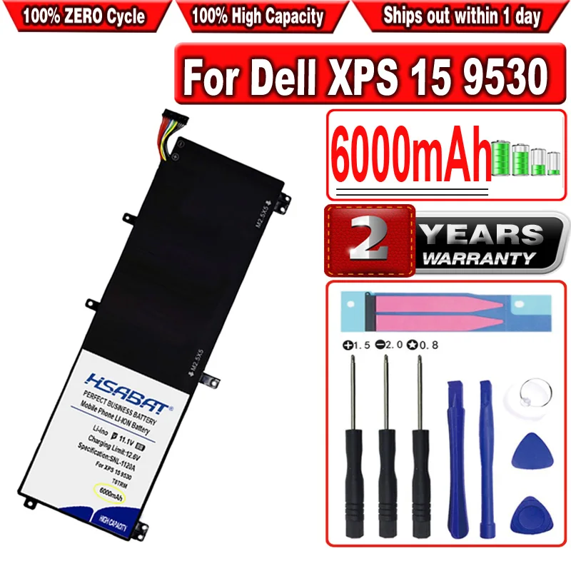 HSABAT 6000mAh 245RR Аккумулятор для ноутбука Dell XPS 15 9530 Precision M3800 TOTRM H76MV 7D1WJ - купить по