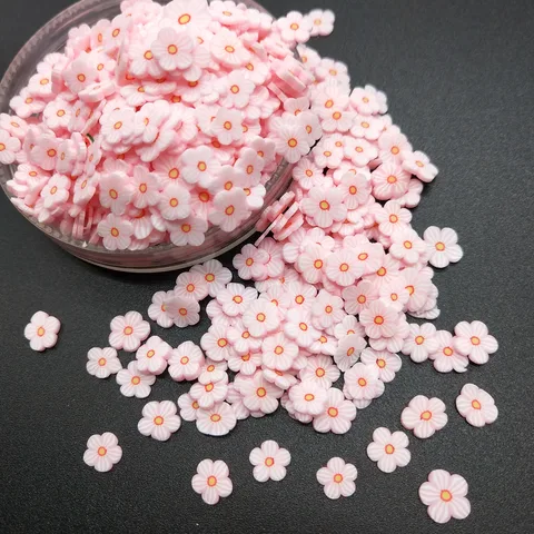 Розовые цветы из полимерной глины Lovely DIY