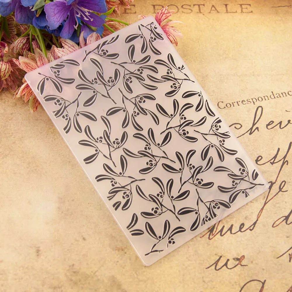 

Leaf fruit Plastic Embossing folders Template for DIY Scrapbooking Crafts Making Photo Album Card Holiday Decoration