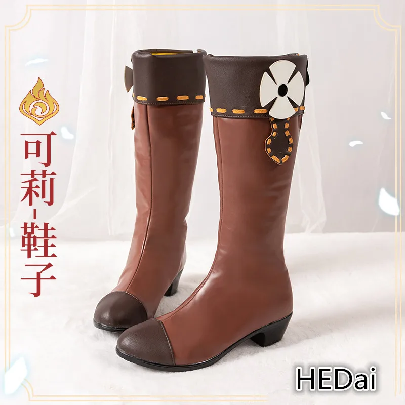 

Обувь для косплея Genshin Impact Klee, женские зимние сапоги