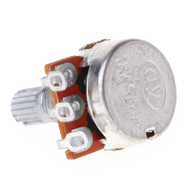 

A10K Potentiometer Splined Pot Electric Guitar Bass Effect Amp Tone Volume 18mm Shaft Parts Guitar Part Accessories
