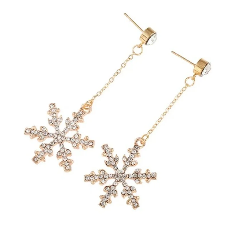 Стразы длинные серьги-гвоздики для женщин девушек элегантные свадебные