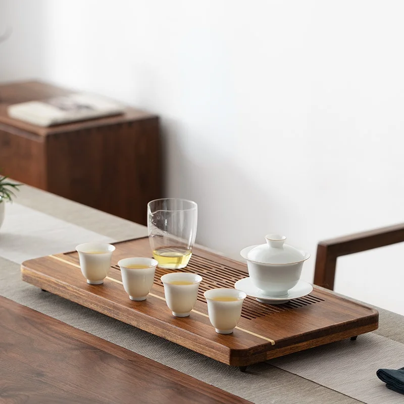 

Water Storage Bamboo Tea Tray Drainage Handmade Chinese Tea Set Dry Bubble Tea Tray Tea Ceremony Plateau De Service Teaware 50