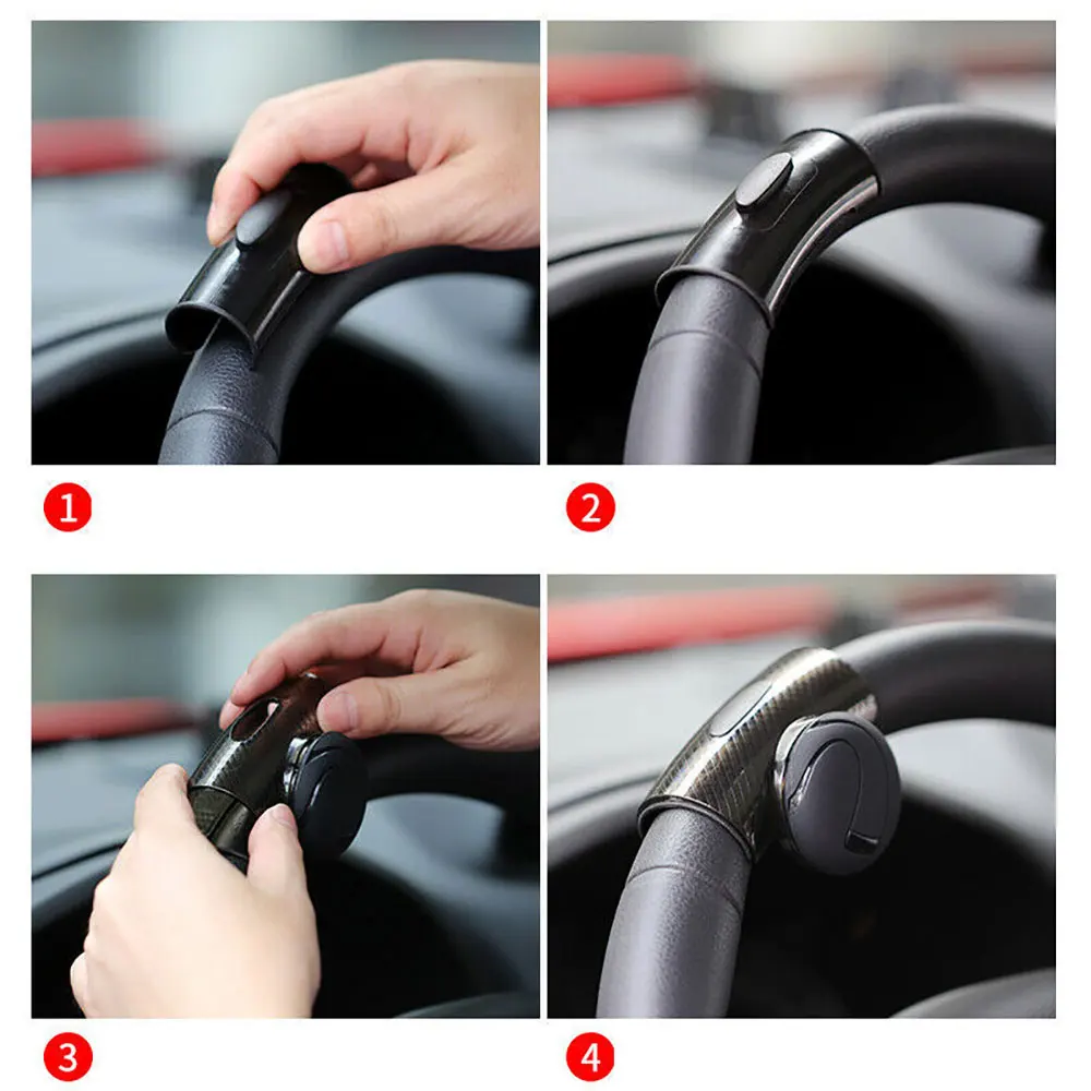 

Practical Safe 360 Steering Wheel Knob Ball Booster Auto Car Styling Handle Control Spinner Durable Plastic Rubber pad