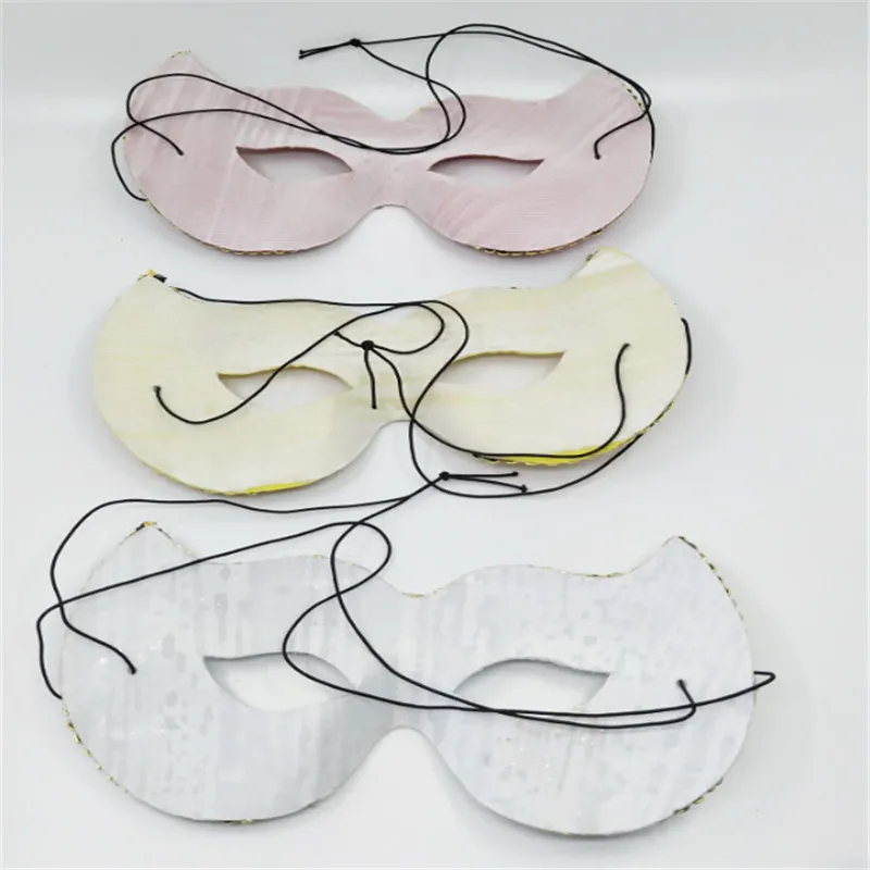 EVA блестящие Порошковые маски с изображением животных кошачьих мордочек