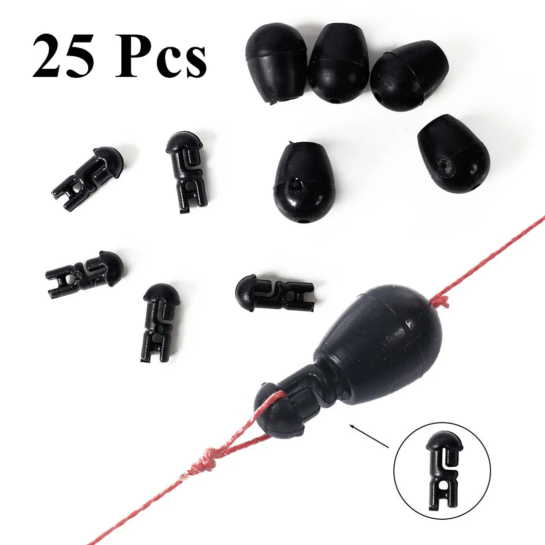 

25Pcs/Lot Quick Change Beads Carp Match Fishing Tackle Hook Links Method Feeders Carp Fishing Accessories Tackle Fishing Carp