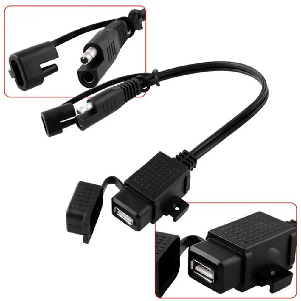 

Waterproof Motorcycle 12V USB Mobile Phone GPS Charger Adapter Embedded Fuse Motorcycle USB Mobile Phone Charger