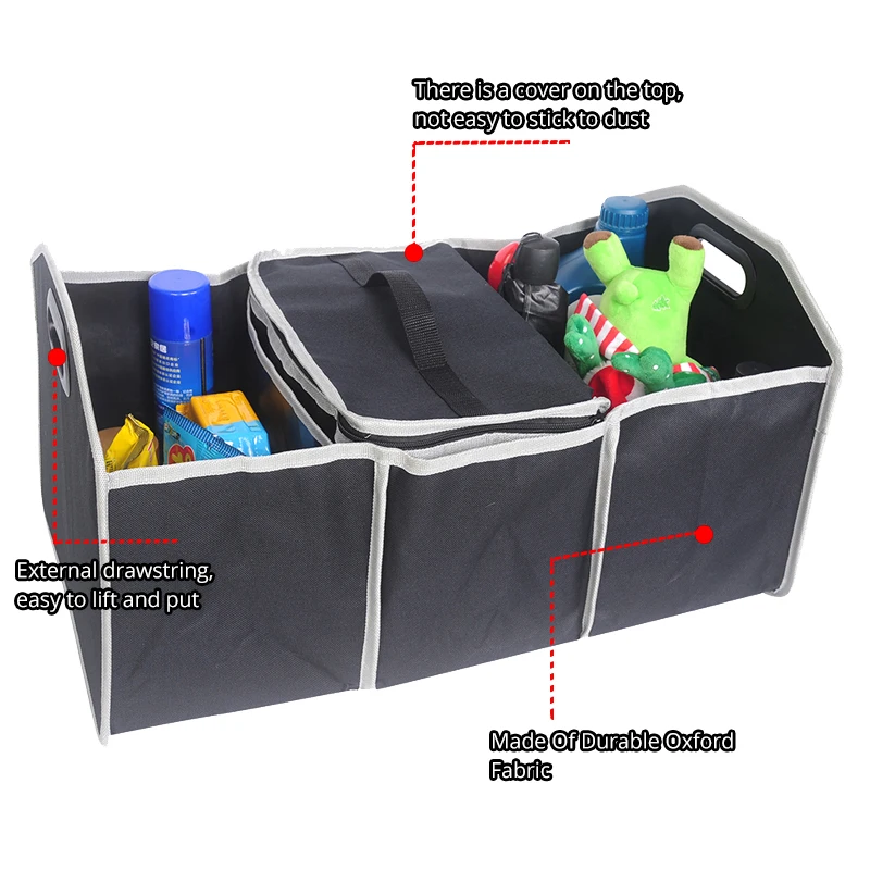 

AUTOYOUTH Car Trunk Storage box Foldable Quality Storage Box Multi-Function Car-Shaped Luggage Car Interior Storage Box